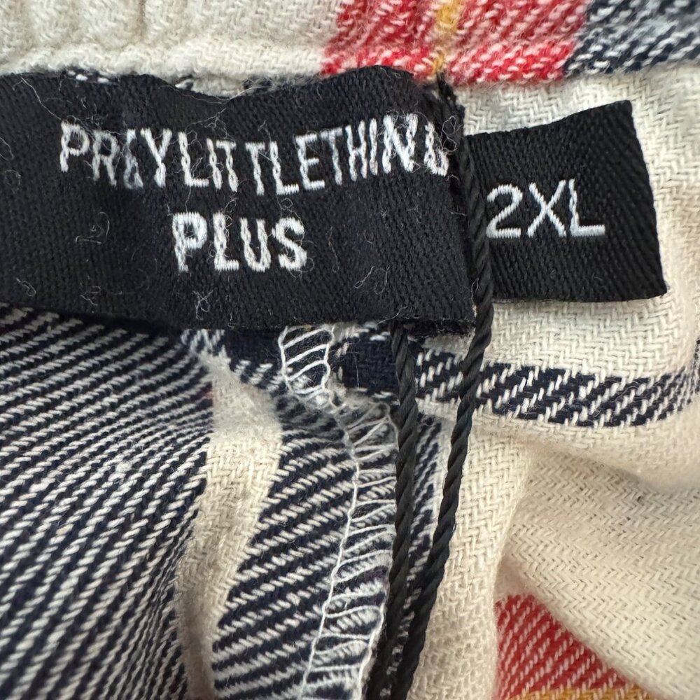2/$30 2XL PrettyLittleThing Plus Plaid Lounge Pants - Picture 3 of 13